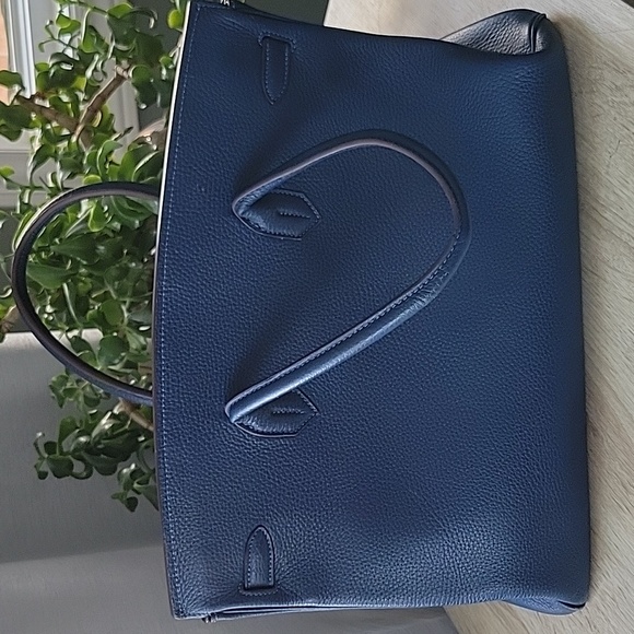 Top Grain Leather Birkin Inspired Handbag - Picture 5 of 12